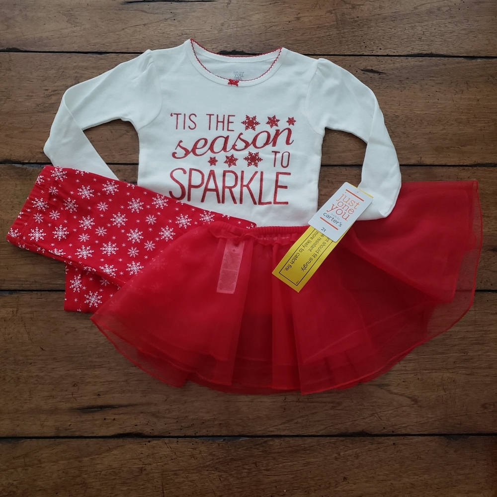 NWT Carter's 3-piece Christmas PJ Set